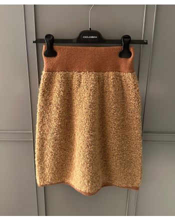 Dolce & Gabbana Women's Wool Skirt Coffee