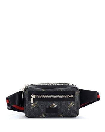 Soft Zip Belt Bag Printed GG Coated Canvas Small