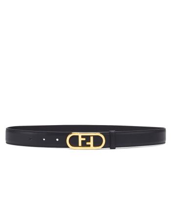 Fendi Leather Belt Black