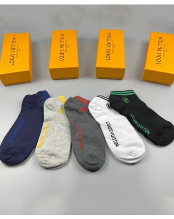 Louis Vuitton Logo Socks Set