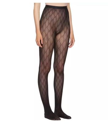 Gucci GG Supreme Knit Tights Black