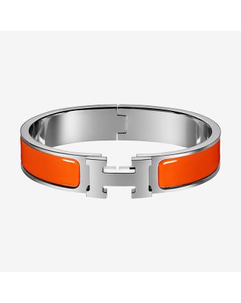 Hermes Silver Clic H Bracelet