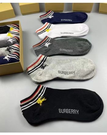 Burberry Logo Embellished Socks Set