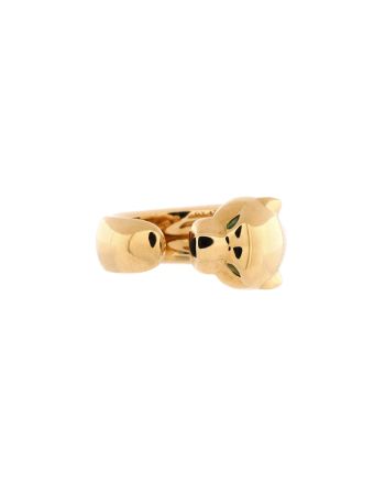 Panthere de Cartier Band Ring 18K Yellow Gold with Onyx and Tsavorite 11mm