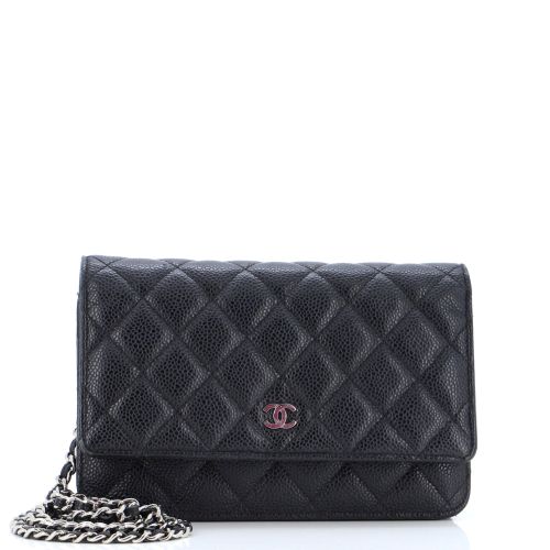 Wallet on Chain Quilted Caviar