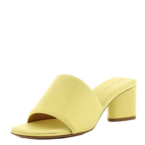 Women's Block Heel Mule Sandals Leather