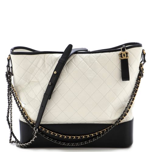 Gabrielle Hobo Quilted Aged Calfskin Large