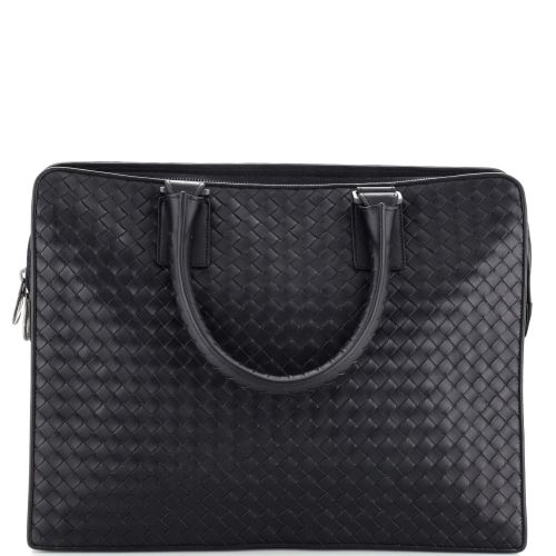 Top Zip Briefcase Intrecciato Nappa Large