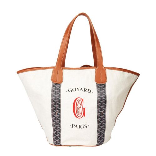 Goyard Canvas & Leather Reversible Belharra Biarritz Tote