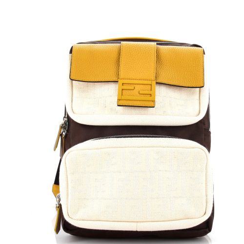 1974 Baguette Pocket Zip Backpack Zucca Mesh with Nylon Medium